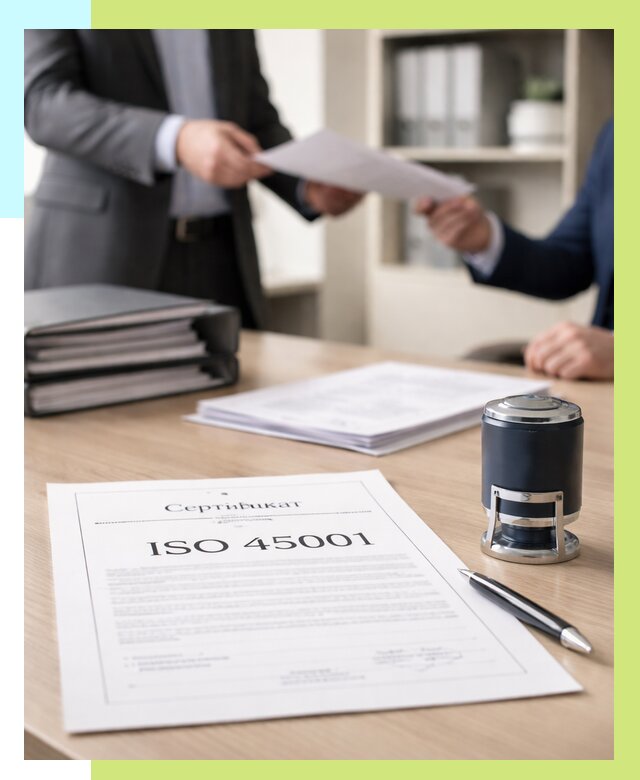 Сертификат ISO 45001 в Шадринске под ключ от 46535 р. | Сертэкс